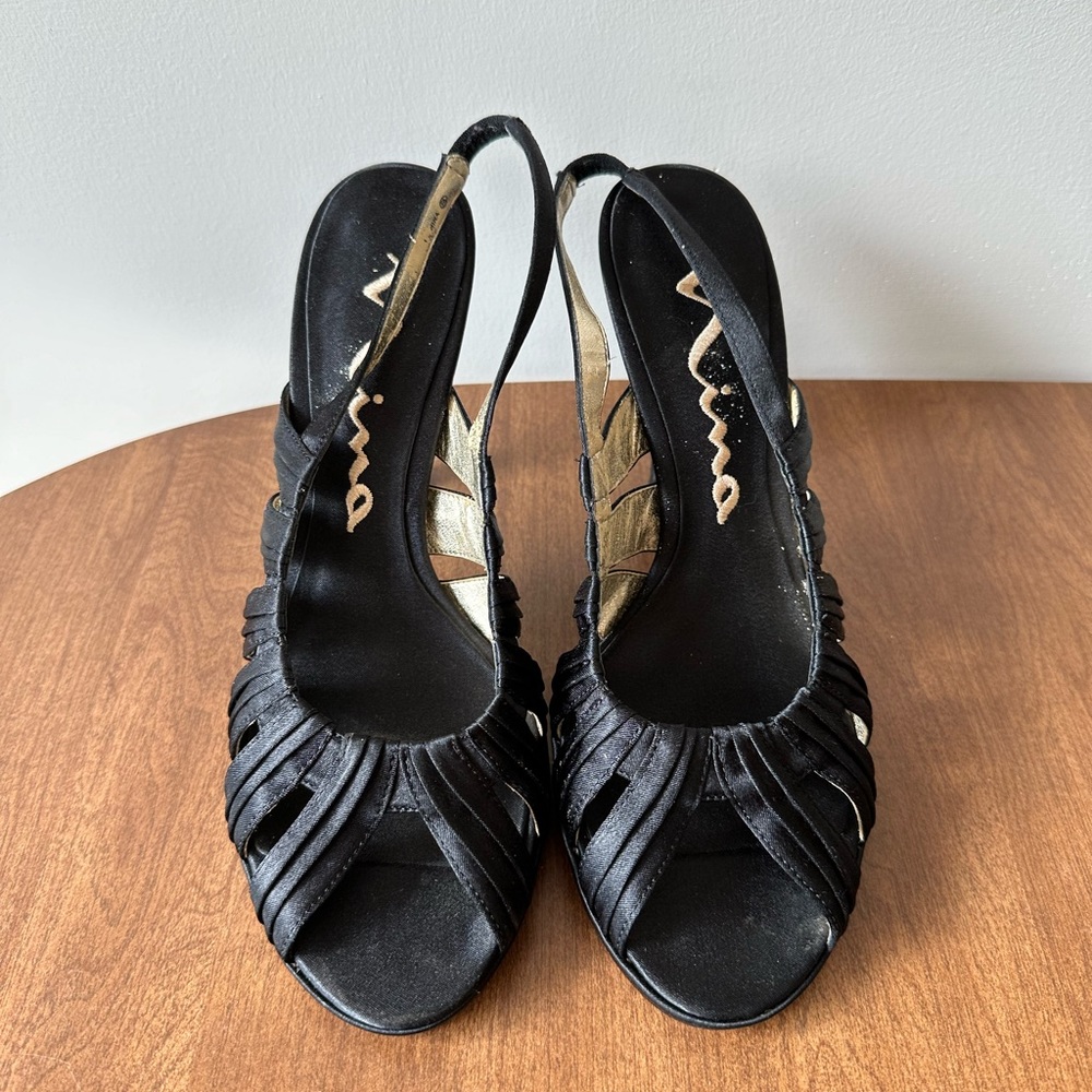 Nina Black Sandals